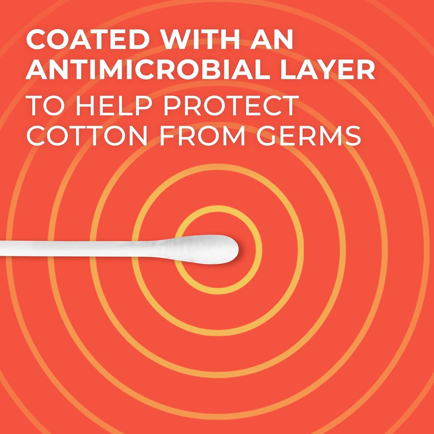 imageQTips Cotton Swabs Hygiene Shield Travel Size Toiletries for First Aid Beauty and Baby 100 Cotton 30 Count