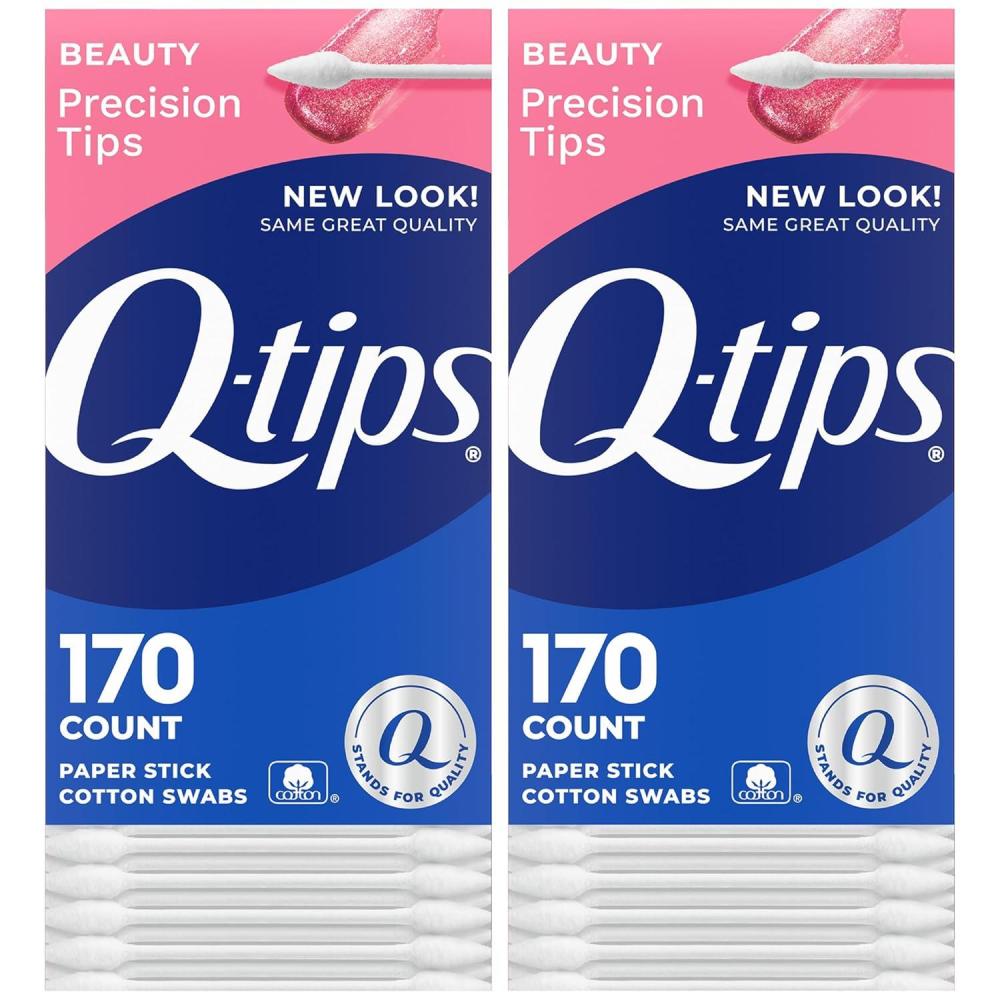 imageQtips Precision Tips Cotton Swabs 170 Count 2Pack Makeup Tools Beauty Personal Care amp Household Essentials170 Count Pack of 2