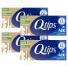 Q-tips Cotton Swabs Organic Swab Ultimate Home and Beauty Tool Made from Organic Cotton, 400 Count (4 Pack) 1600 total swabs