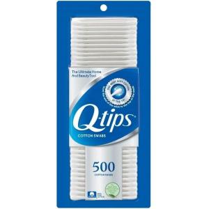 Q-tips COTTON SWABS, 750 ct(500 Count (Pack of 4))
