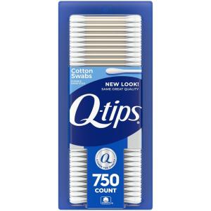 Q-tips Cotton Swabs For Hygiene and Beauty Care Original Cotton Swab Made With 100% Cotton 750 Count(750 Count (Pack of 1))