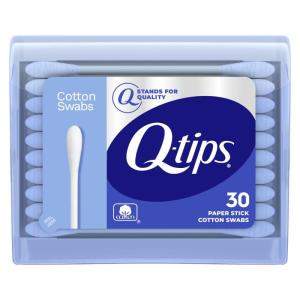 Q-tips Swabs Travel Pack,30 Count, Pack of 1 blue(30 Count (Pack of 1))